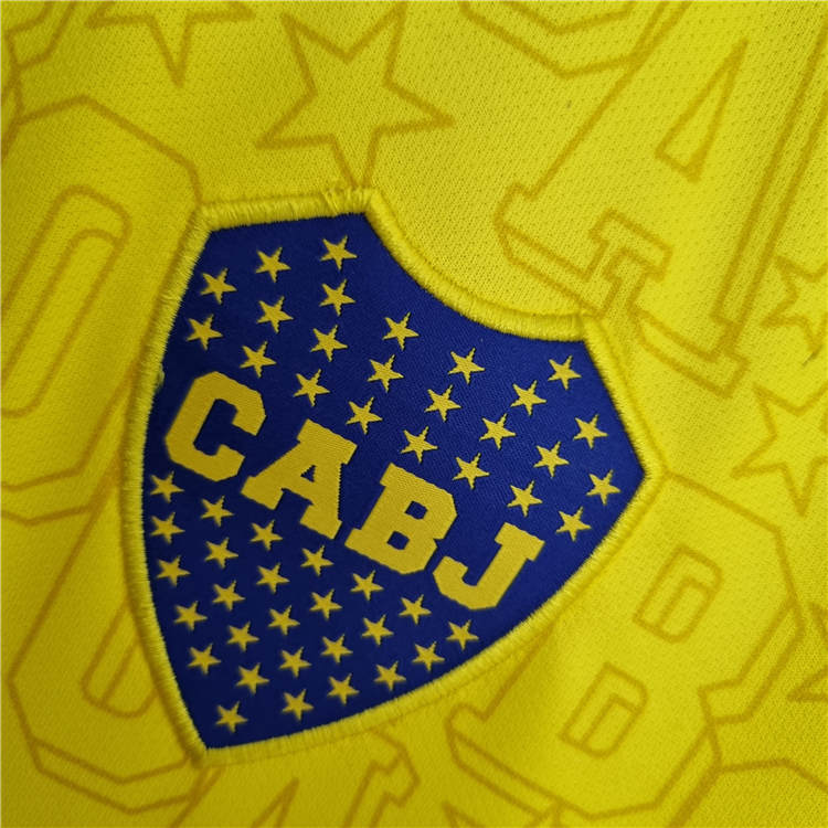 Boca Juniors 22/23 Away Yellow Soccer Jersey Football Shirt - Click Image to Close